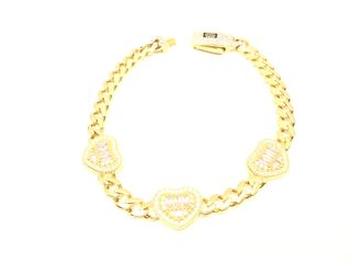 pulsera oro 18k con piedra con circonita