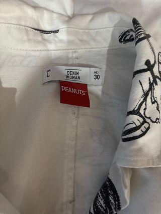 Chaqueta vaquera Snoopy blanca