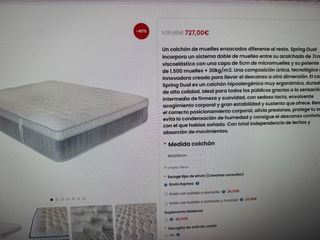 Colchón Soloduerme 90x200cm
Sin usar