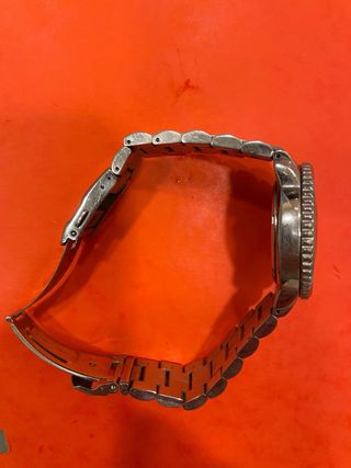 Reloj Seiko Cronógrafo Negro y Plateado