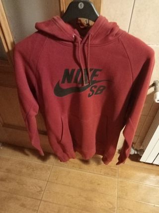Sudadera Nike Chico Granate con Capucha