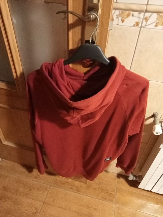 Sudadera Nike Chico Granate con Capucha