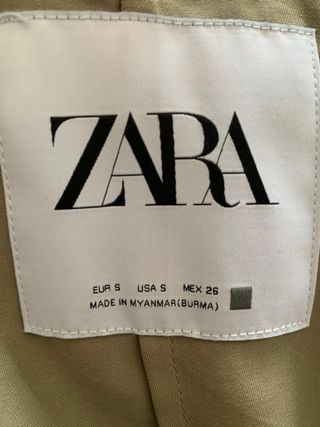 Gabardina Zara ligera mujer talla única