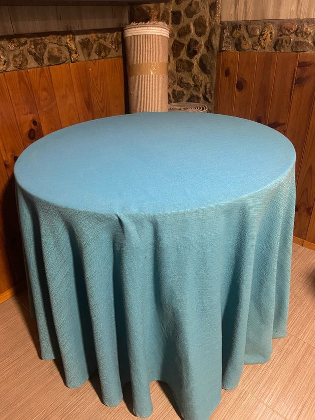 Mesa camilla redonda con brasero