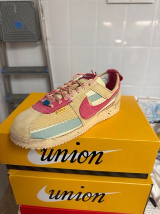 Nike Cortez x Union Beige/Rosa
