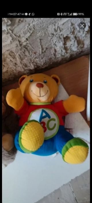 Peluche Orso Parlante e Scimmia