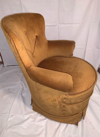 Butaca descalzadora vintage terciopelo