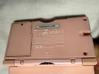 Nintendo DS Lite Rosa botón de encendido roto