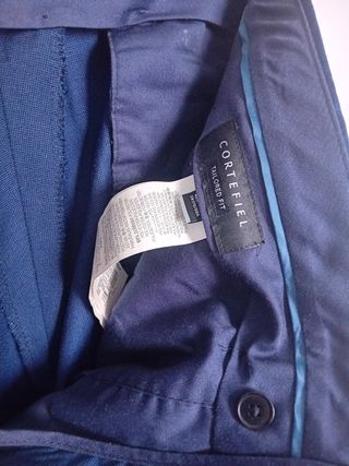 Pantalón de vestir azul caballero