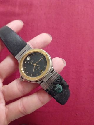 Orologio Vetta Vintage Pelle Nera Oro