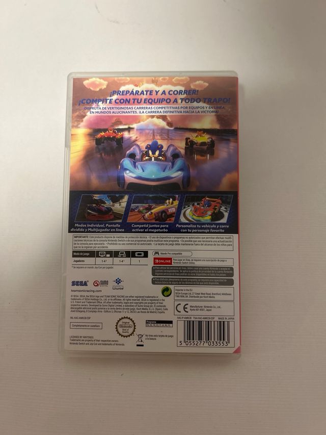 Juego Team Sonic Racing Nintendo Switch