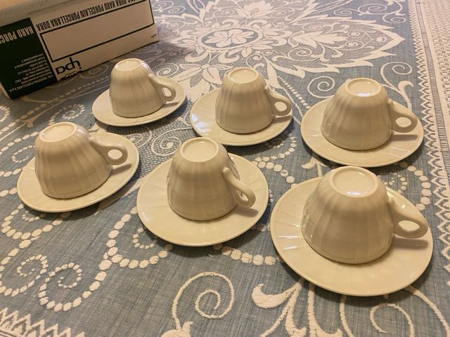 Tazze da cappuccino o the porcellana italiana Ipa