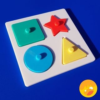 Puzzle Montessori con Formas Geométricas