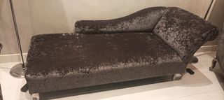 sofa mas 2 sillones con Reposapiés/Puff Terciopel