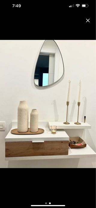 Recibidor moderno madera y metal