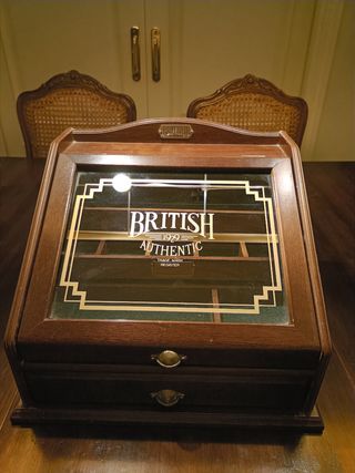 Joyero antiguo British Authentic madera