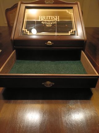 Joyero antiguo British Authentic madera