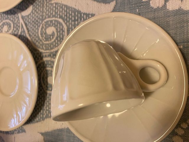 6 Tazzine caffè in ceramica italiana 