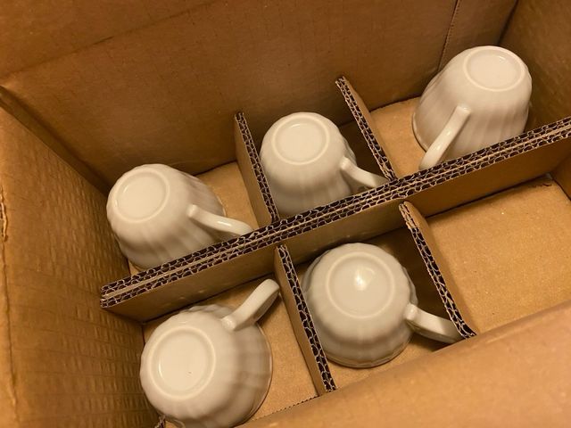 6 Tazzine caffè in ceramica italiana 