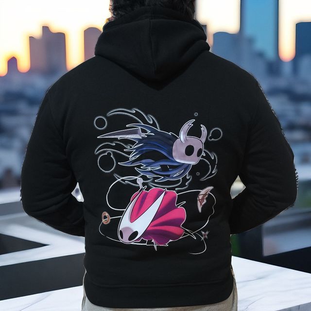 Sudadera Hollow Knight Silksong Negra