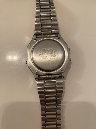 Reloj Casio A163W Plata y Negro .thailand 