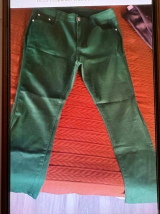 Pantalón vaquero verde botella