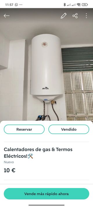 Calentador y Termo Eléctrico Nuevo