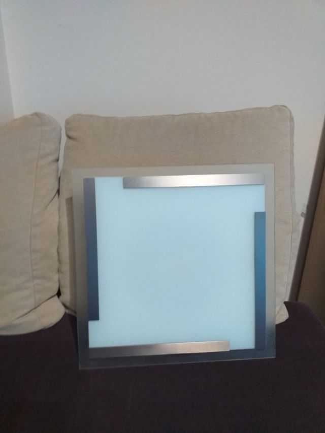 Lampada da soffitto moderna in vetro e metallo