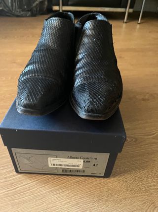 Botines piel serpiente Alberto Guardiani 41