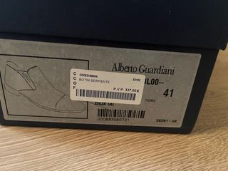 Botines piel serpiente Alberto Guardiani 41