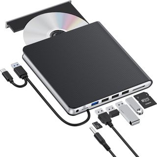 Lector CD/DVD Externo,Grabadora USB 3.0 y Type-C