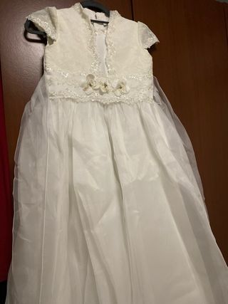 Vestido de comunión niña blanco 110
