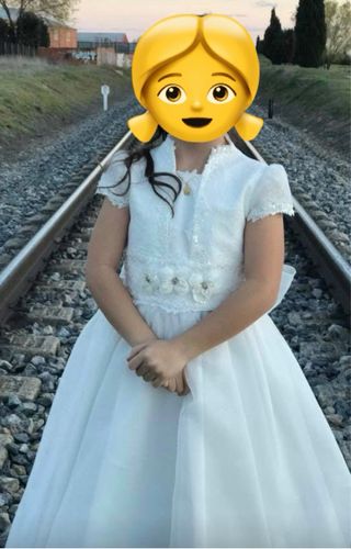 Vestido de comunión niña blanco 110