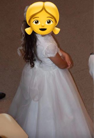 Vestido de comunión niña blanco 110