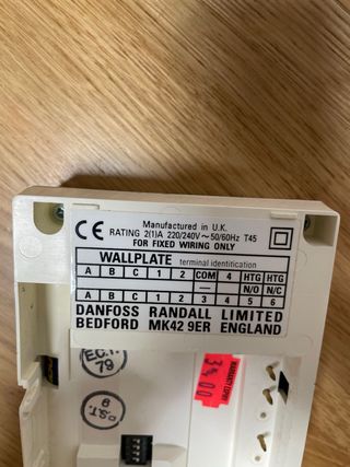 Termostato Danfoss TP75 Calefacción