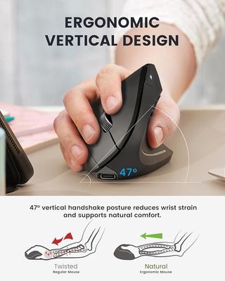 Perixx PERIMICE-813RX Ratón Vertical Recargable
