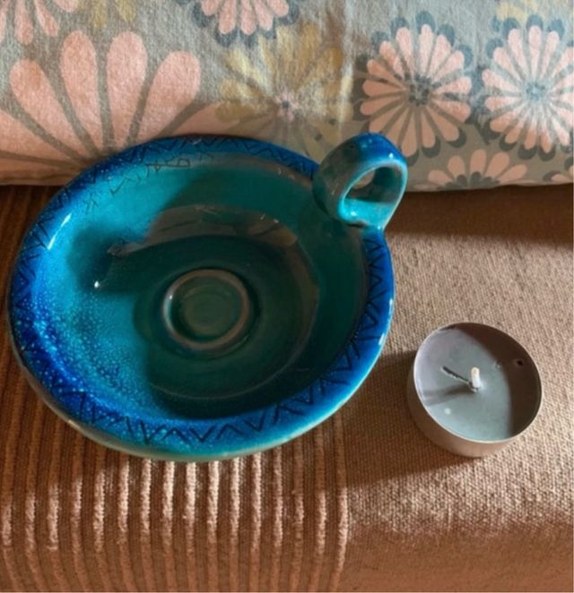 Portacandela/Bugia Sarda Blu