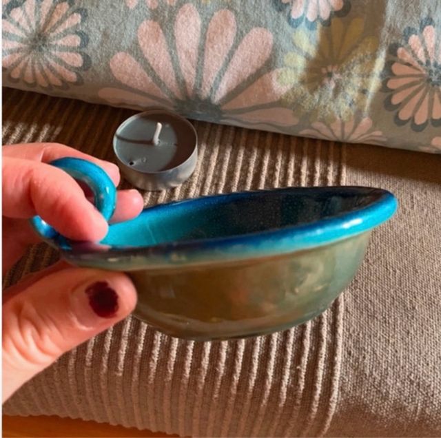 Portacandela/Bugia Sarda Blu