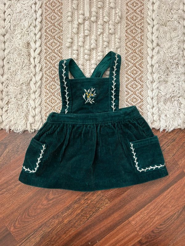 Pichi bebé pana verde bordado coconut corte ingles