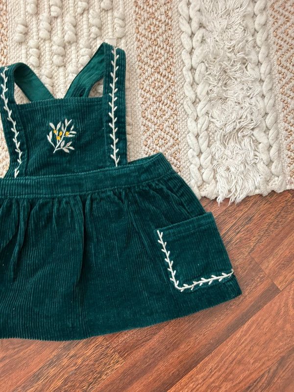 Pichi bebé pana verde bordado coconut corte ingles