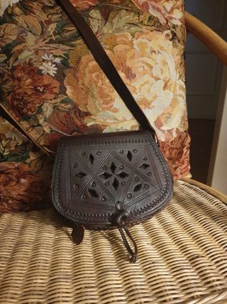 Bolso bandolera de cuero