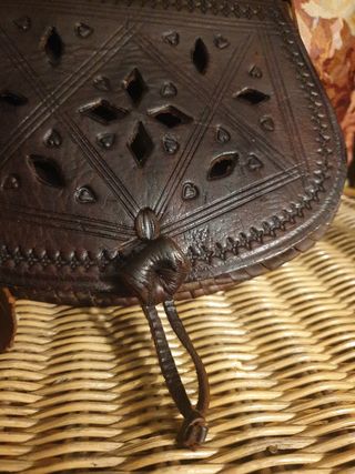 Bolso bandolera de cuero