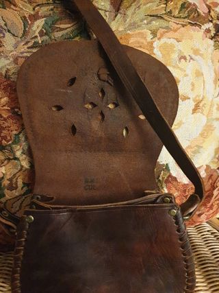 Bolso bandolera de cuero
