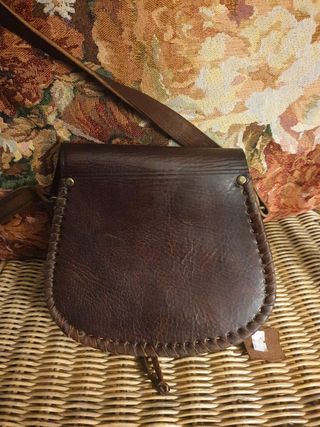 Bolso bandolera de cuero