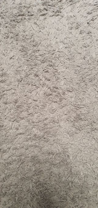 Alfombra pelo largo gris 170x125 cm