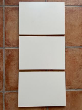3 scaffali Ikea bianchi Billy