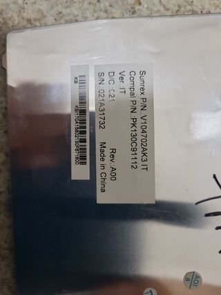 Tastiera Acer Travelmate 5740G Nera