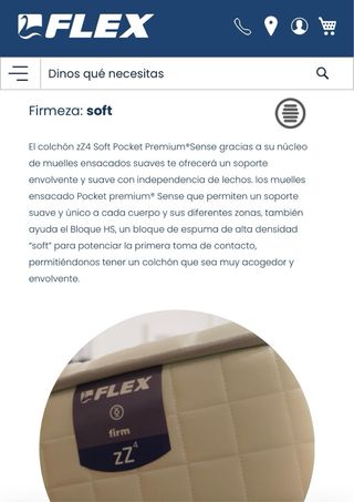 Colchón 180x200 Flex ZZ4 Soft pocket sense