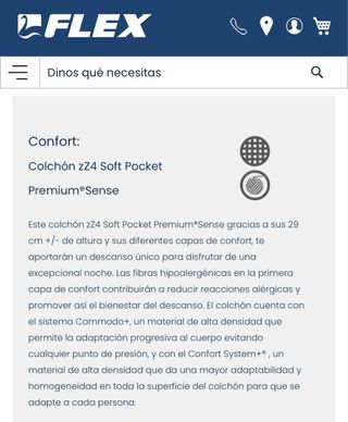 Colchón 180x200 Flex ZZ4 Soft pocket sense
