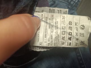 Tejanos niño negros y azules.Talla10